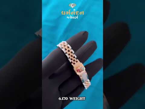 Light weight gents braclet in gold